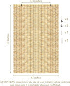 Reed Curtain, Bamboo Light Filtering Roller Shades - Image 2