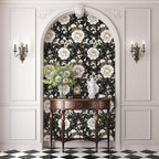 Laatse Boho Wallpaper Peel and Stick Dark Floral Wallpaper - Image 5