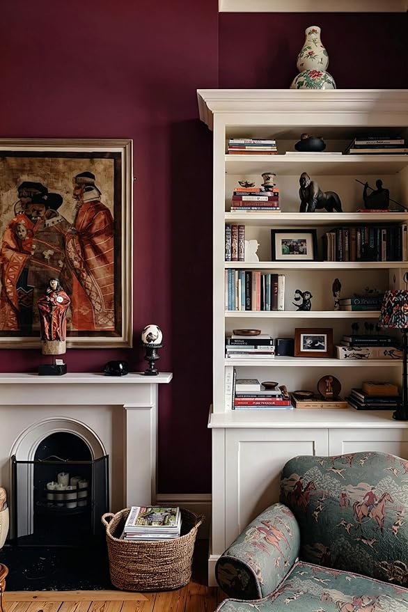 Dimoon 78.7''x17.7'' Red Peel and Stick Wallpaper Contact Paper Modern Self - Image 8