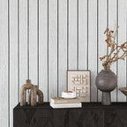 VEELIKE Whitewashed Oak Wood Wall Panel Peel and Stick Foam Slat Panels - Image 5