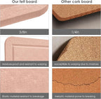 Lightomorrow Bulletin Board, 24 x 18 inches Felt Board Decorative Pin Board - Image 5