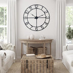Large Wall Clock for Living Room Decor–48 Inch Silent Non-Ticking Modern - Image 2