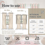 Lajode Plaid Curtains for Living Room 63 Inch Long - Image 9