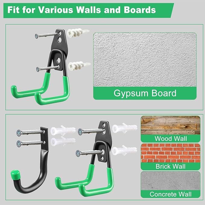 Garage Hooks, Heavy Wall Mount Duty Hooks - Image 5