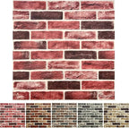 10-Pack 52 Sq.Ft 3D Wall Panels Peel and Stick 3D Faux Brick Wallpaper Peel and by YLLYLL