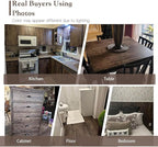 Dimoon Wood Wallpaper Brown Dark Wood Contact Paper Brown Wood Plank Wood Peel - Image 9