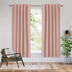 RYB HOME Bedroom Blackout Curtains 63 inches Long, 100% Blackout Thermal by RYBHOME