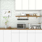 Theper Green Wallpaper 17.3"×393" Modern Striped Wallpapers Peel and Stick - Image 7