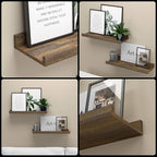 Boswillon Floating Shelves for Wall, Wall Mounted Shelves Set of 2, Rustic - Image 4