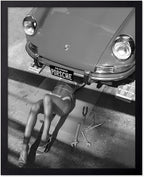 Poster Master Woman Classic Car Poster by PosterMaster