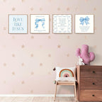 LARTSFRO Coquette Blue Bow Jesus Wall Art Decor Posters, Light Blue Bow - Image 3