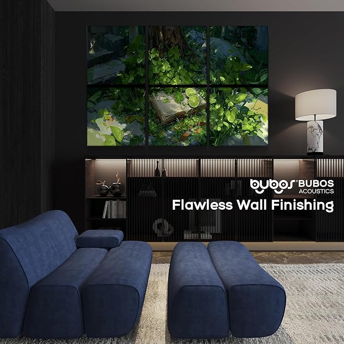 BUBOS 6 Pack Self-Adhesive Acoustic Wall Panel, 70.8" x 47.2" Sound Panels - Image 7