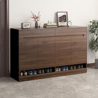 BOMENG Large Walnut Wood Contact Paper Matte 48"x197" Dark Brown Wood Wallpaper - Image 3