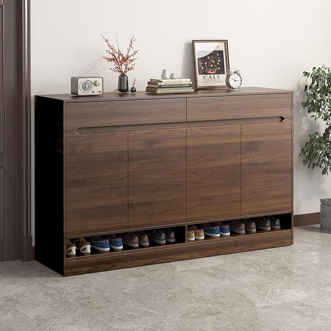 BOMENG Large Walnut Wood Contact Paper Matte 16"x591" Dark Brown Wood Wallpaper - Image 2