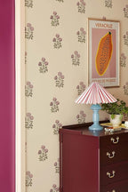 Beige Floral Wallpaper Vintage Rose Peel and Stick Wallpaper Waterproof Contact - Image 2
