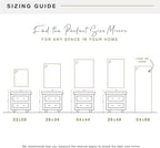 MCS Ezra 28.66x49.66 Large Wall Mirror, Vertical & Horizontal Wall Hanging - Image 6
