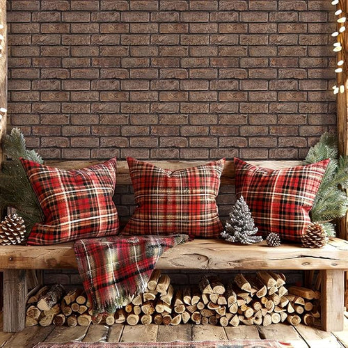 3D Faux Brick Wall Panels Peel and Stick, Small Brick-Look Textured Wall Sticker - Image 2