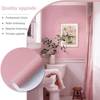 Dimoon 17.7''x393'' Peel and Stick Wallpaper Pink Contact Paper - Image 6