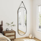Full Length Mirror, Oval Wall Mounted Mirror - Image 2