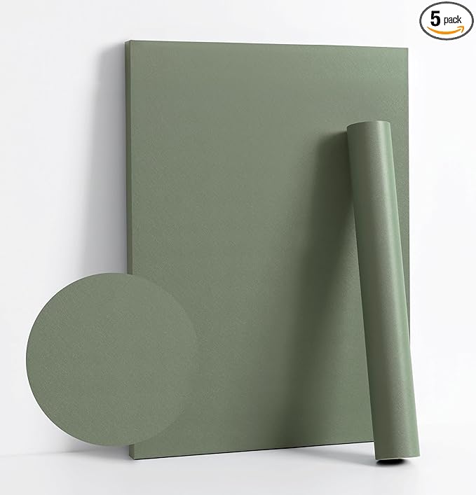 Dimoon 590''x17.7'' Green Peel and Stick Wallpaper Contact Paper Modern Self by DIYYOURMOON