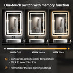 Led Mirror for Bathroom, 30x20 Bathroom Vanity Mirror for Wall - Image 3