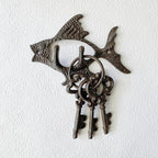 Rustic Fish-Shaped Decorative Wall Hook Rack Hangers - Image 6