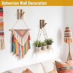Boho Foldable Wall Hooks: Decorative Wooden Coat Hooks 2Pack Mounted - Image 8
