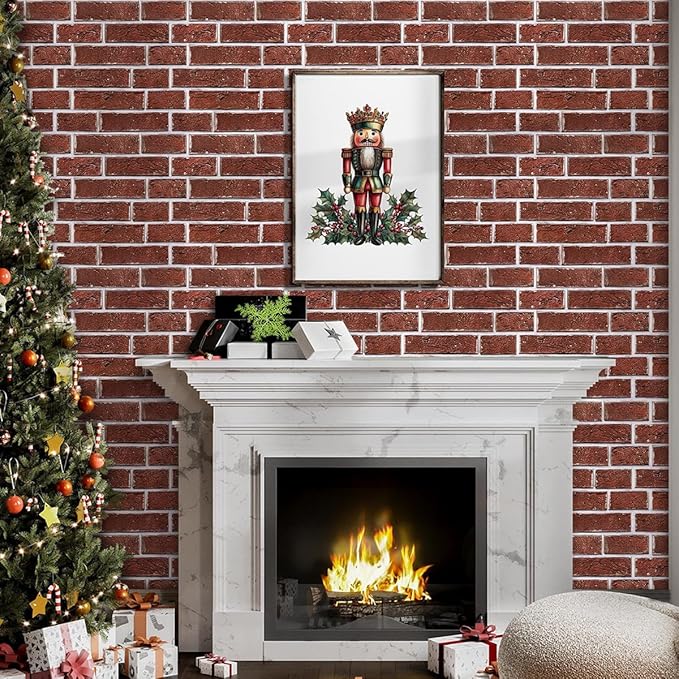 3D Peel and Stick Faux Brick Wall Panels 11.8" x 11.8" 10-Pack, Small - Image 12