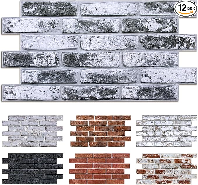 Commomy Faux Brick 3D Wall Panels by CommomyDecor