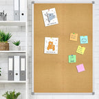 Lockways Cork Board Bulletin Board, Double Sided Corkboard 48 x 31, - Image 6