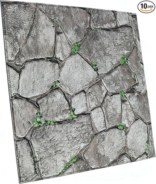 3D Panels Peel and Stick, Simulated Stone Wall, PVC Waterproof Self Adhesive by Stunningwallpanels