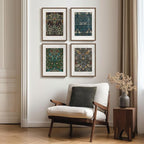 Framed William Morris Wall Art Set of 4, Vintage Botanical Floral Bird Prints - Image 4