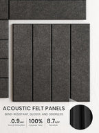 Bumusty Large Cork Board Alternative-36 x 24" Felt Bulletin Board Tiles - Image 3