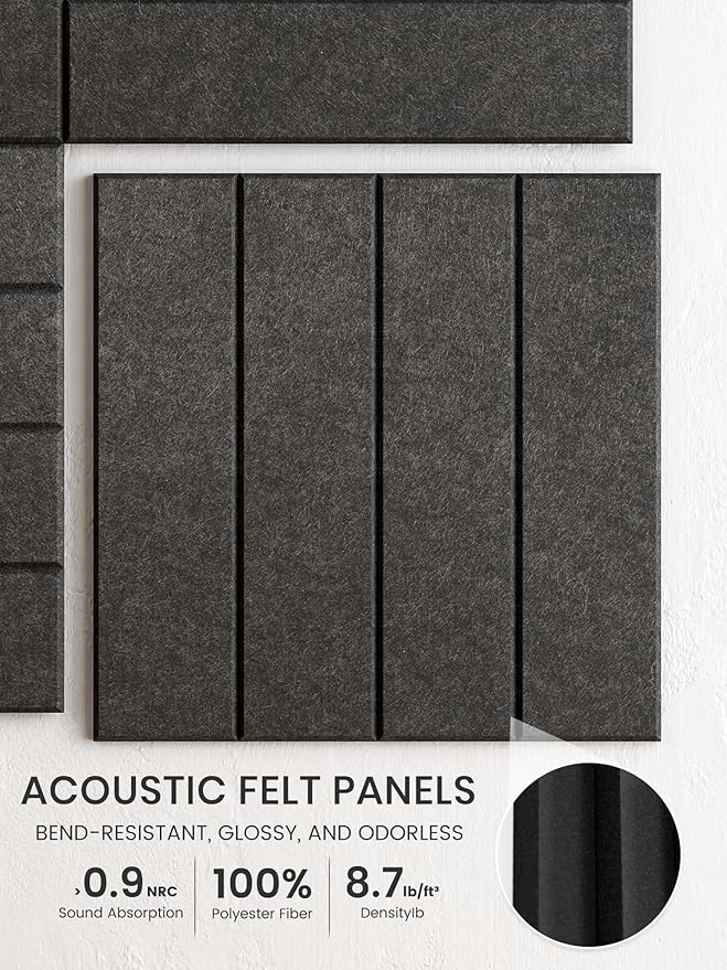 Bumusty Large Cork Board Alternative-36 x 24" Felt Bulletin Board Tiles - Image 3