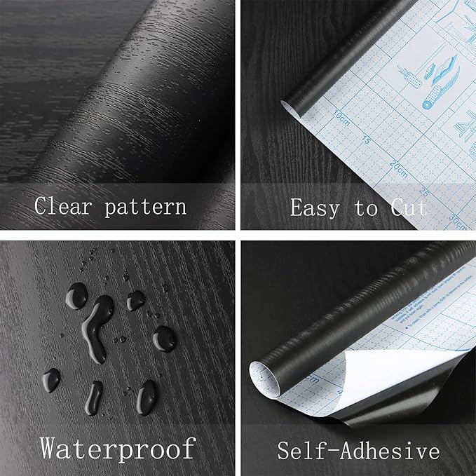 Heroad Peel and Stick Wallpaper 17.5" x 197" Wood Contact Paper Wood Wallpaper - Image 3