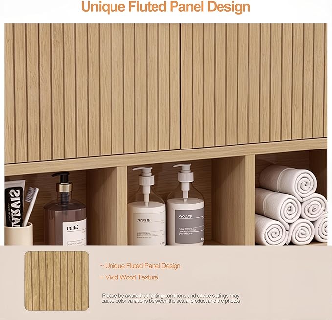 Bathroom Wall Cabinet, Wooden Medicine Cabinet - Image 4