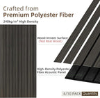 TO-TH Wood-Look Sound Panels, 4 Pack 47.2” x 23.6” Soundproof Wall Panels - Image 2