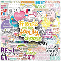 Friendship Stickers 51 Pcs Vinyl Funny Best Friend Sticker for Laptop Water Bottle Motorcycle Bumper Luggage Car Bike Skateboard Computer,Waterproof Cute Aesthetic Sticker for Teens Adults Girls