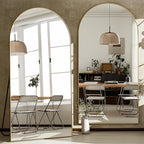 GLSLAND-34x76 inch Wall Mount Arched Full Length Mirror-Aluminum Alloy Frame - Image 6
