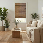 Cordless Woven Wood Roman Shades, Sizes 20 to 72 Wide and 24 to 72 High - Image 3