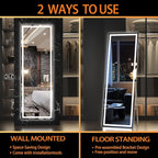 Hasipu Full Length Mirror with Lights, Full Body Dressing Standing, Hanging - Image 6