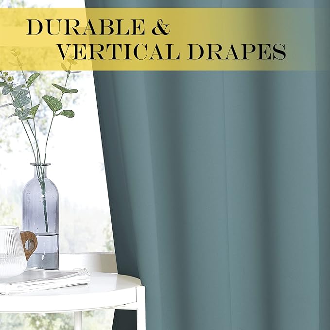NICETOWN Bedroom Curtain Room Darkening Drapery 102 inches Length - Image 4