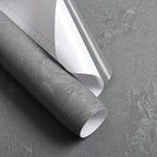 Erfoni 197"x17.7" Gray Peel and Stick Wallpaper Thicken Flower Embossed - Image 8