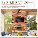 2 Pack Faux Stone Panels Interior 45.6''l x 11.8''h x 0.98''d Faux Siding - Image 6