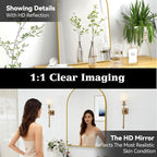 SCWF-GZ 24x36 Arch Mirror Rectangle Full Length Wall Mounted Hanging or Against - Image 4
