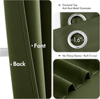 MIULEE Blackout Curtains for Bedroom Living Room 2 Panels, Thermal Insulated - Image 5