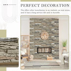 3 Pack Faux Stone Panels Interior 45.6''l x 11.8''h x 0.98''d Faux Siding - Image 7