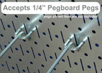 Wall Control Pegboard Organizer 4 ft. Metal Pegboard Standard Tool Storage Kit - Image 5