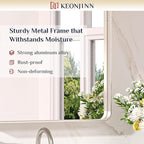 Keonjinn 22 x 30 Brushed Nickel Bathroom Mirrors - Image 7