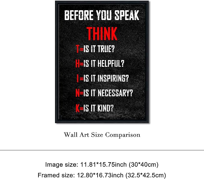 Pyradecor Black Framed Wall Art Inspirational Poster Canvas Prints Motivational - Image 5